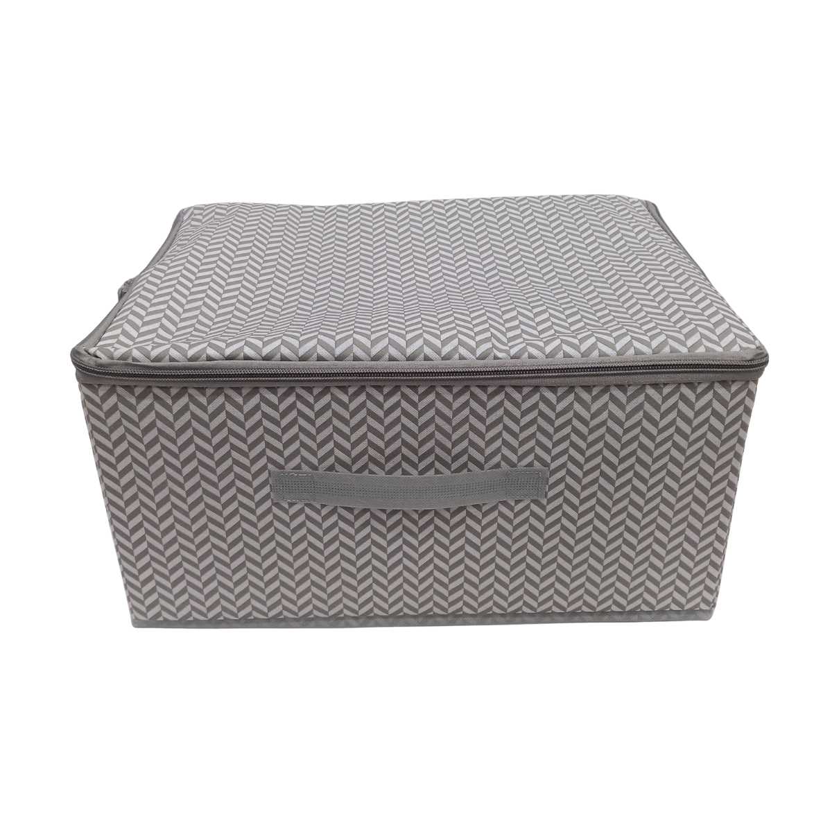 Storage Basket with Zipper Lid