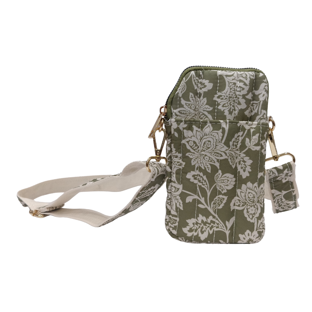 Cotton Sling Bag with Zip