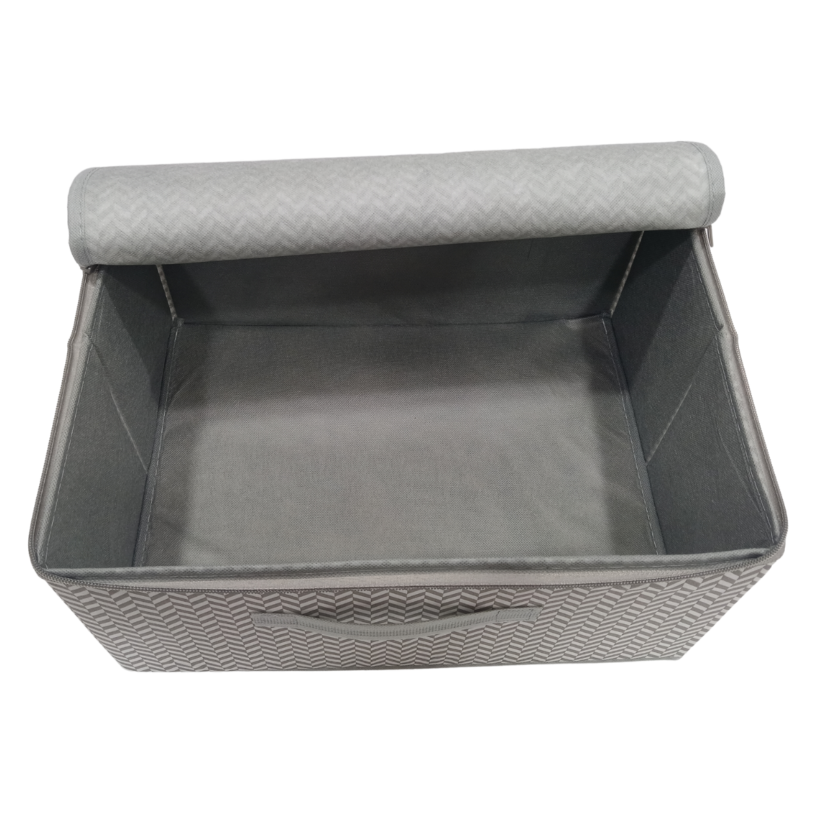 Storage Basket with Zipper Lid