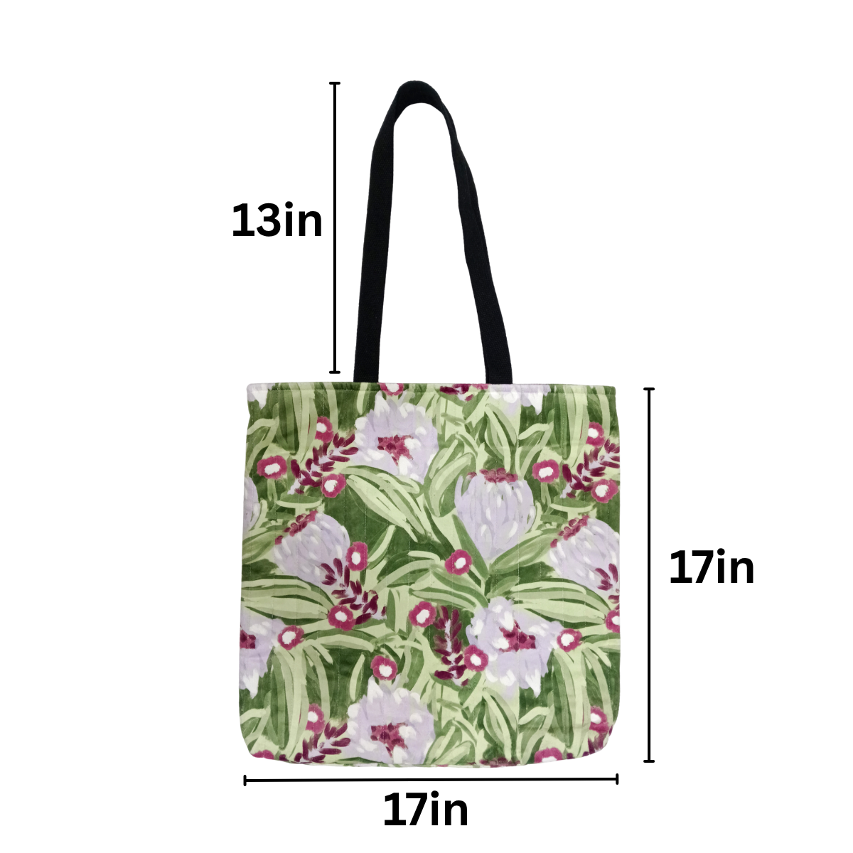 Quilted Cotton Tote Bag